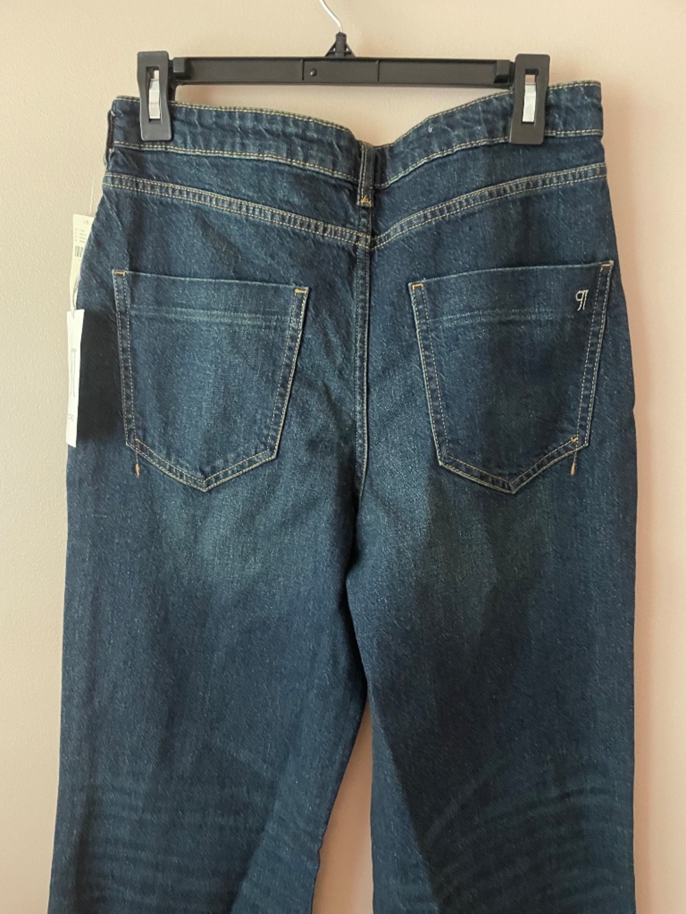 Anthropologie Pilcro Gilligan High-Rise Flare Jeans in Dark Denim - Picture 9 of 9